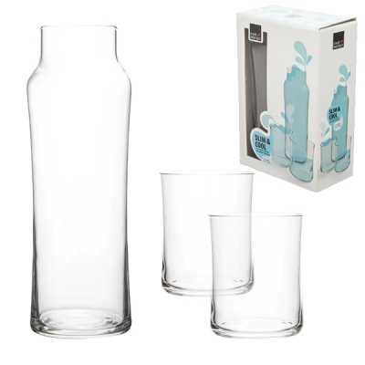 Karafa SLIM + 2 poháre COOL 350 ml Obrázok pre Karafa SLIM + 2 poháre COOL 350 ml