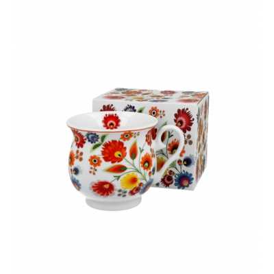 Obrázok pre Hrnček porcelánový 470ml KVETY ETNO