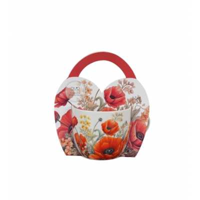 Obrázok pre Hrnček porcelánový 460ml KVETY MAKU