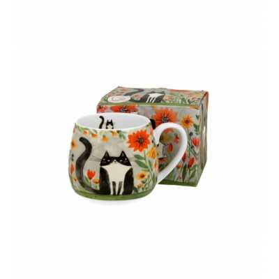 Obrázok pre Hrnček porcelánový 460ml Mačacia lúka