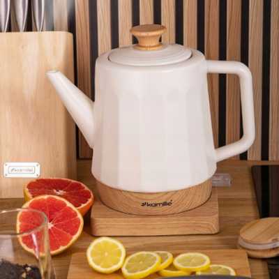 Obrázok pre BEZDRÔTOVÁ KERAMICKÁ ELEKTRICKÁ KANVICA 1200 W 1,5 L biela