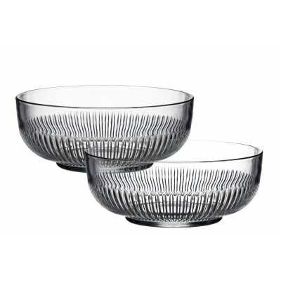 Obrázok pre Šalátová miska sklenená sada 2ks 950ml