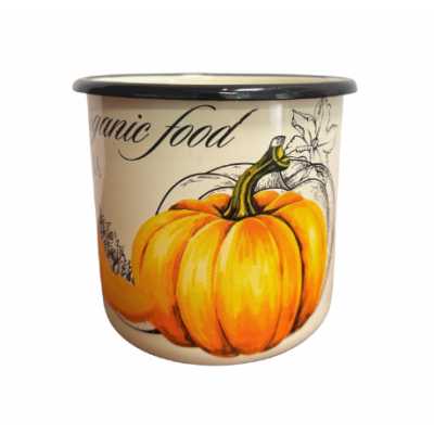Obrázok pre Smaltovaný hrnček Tekvica 10 cm 1,0L