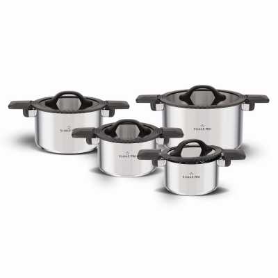 Obrázok pre Sada hrncov nerezových 8 dielov CREATIVO