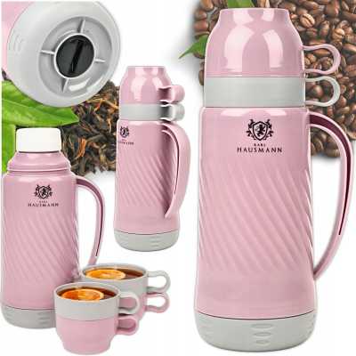 Obrázok pre Termoska 1,0 l so sklenenou vložkou a 2 šálkami