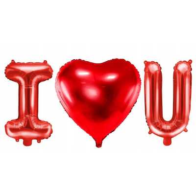Obrázok pre Sada 3 balónov I LOVE U