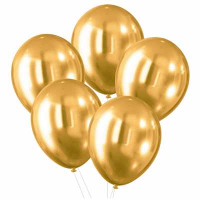 Obrázok pre Sada 5 balónov zlatých CELEBRATE