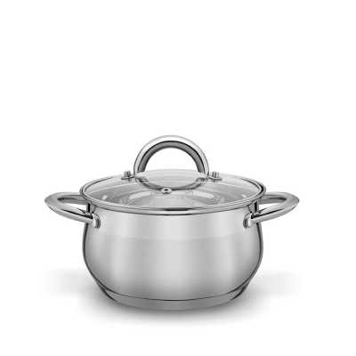 Hrniec nerezový 2,6l s pokrievkou Obrázok pre Hrniec nerezový 2,6l s pokrievkou