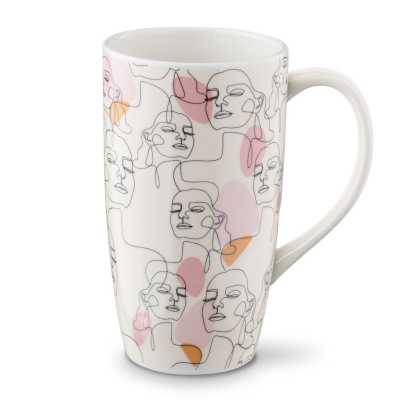 Obrázok pre Hrnček Eli Tváre 600 ml – porcelánový hrnček na kávu a čaj