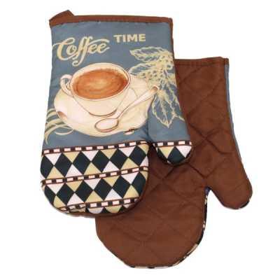Obrázok pre Kuchynské rukavice sada 2ks coffee time
