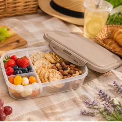 Lunch box Take&Go s príborom 19,5 x 15 x 6 cm – Taupe Obrázok pre Lunch box Take&Go s príborom 19,5 x 15 x 6 cm – Taupe