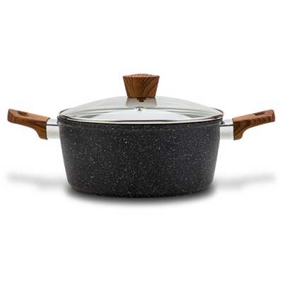 Obrázok pre Hrniec 28cm s kamenným povrchom a pokrievkou 6,6L NATURE
