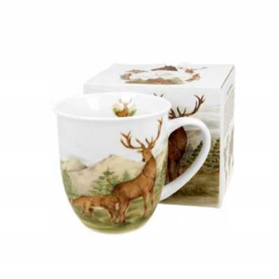Obrázok pre Porcelánový hrnček Svet zvierat - Jeleň 400 ml