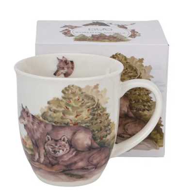 Obrázok pre Porcelánový hrnček Svet zvierat - Vlk 400 ml