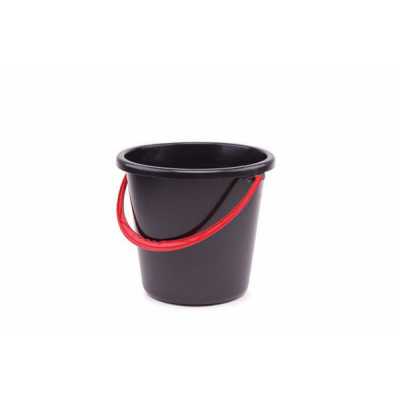 vedro plastové čierne s rúčkou s objemom 12 litrov vhodné do domácnosti na upratovanie 