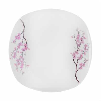 plytký tanier porcelánový so vzorom