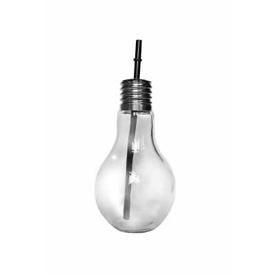 Obrázok pre Pohár žiarovka so slamkou
