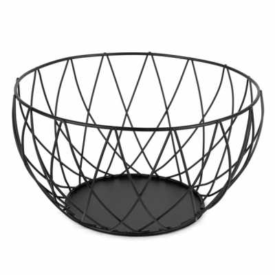 Obrázok pre Košík drôtený čierny Diamond