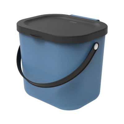 Odpadkový koš na kompost 6 l alba modrý