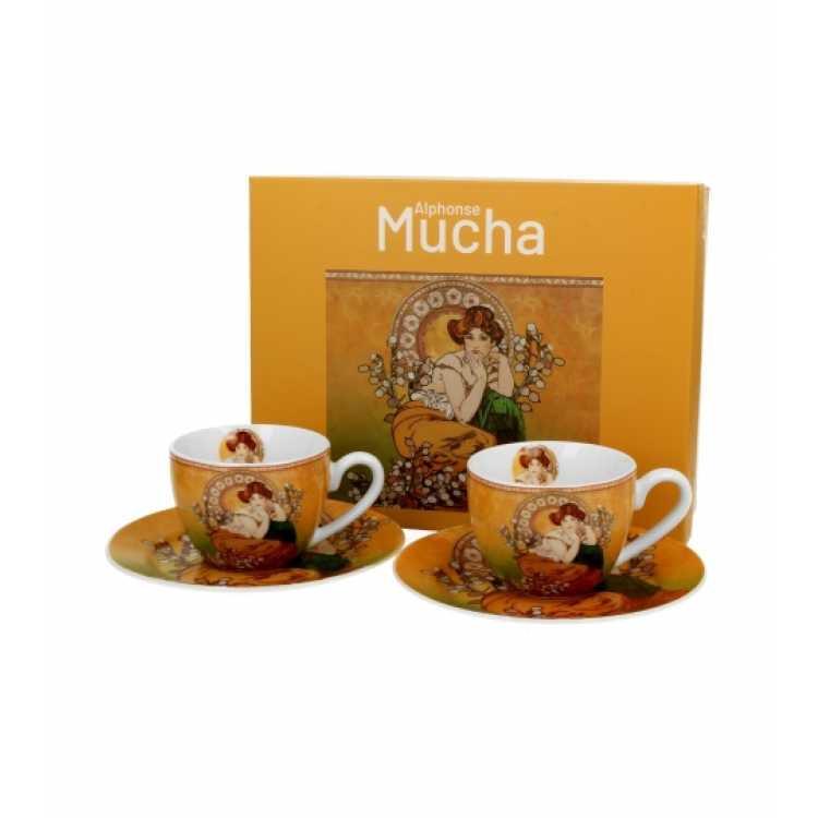 Obrázok pre Šálka+podšálka 110 ml A. Mucha