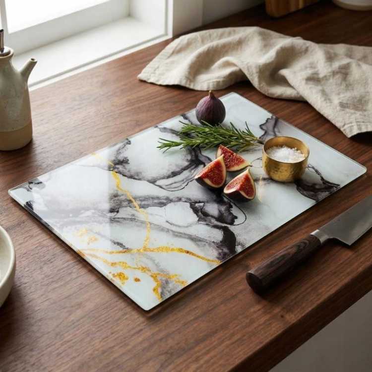 Obrázok pre Krajacia doska 30 x 40 mramor