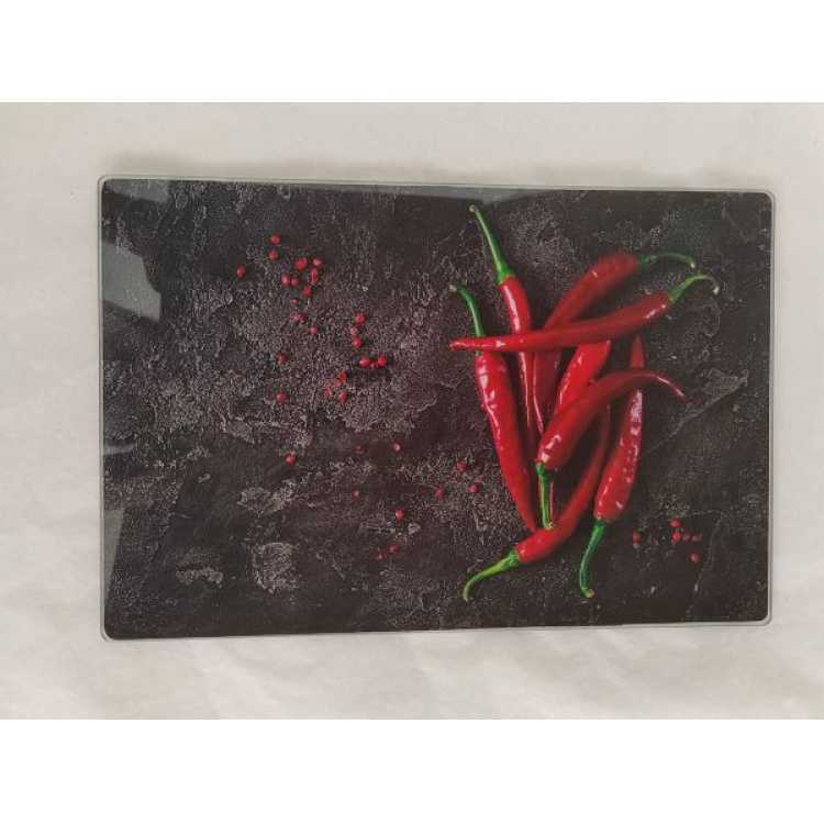 Obrázok pre Krajacia doska sklenená 20x30 chilii