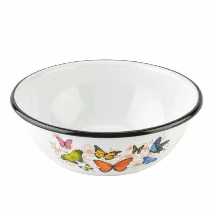 Obrázok pre Smaltovaná miska motýle 2,5 lit