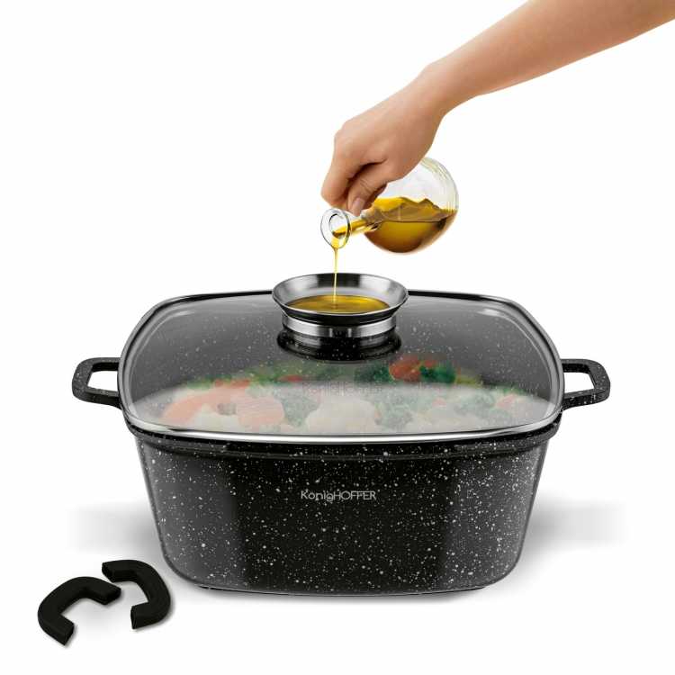 Obrázok pre Hrniec keramický štvorcový KönigHoffer KINGSTONE 28cm/7,0L