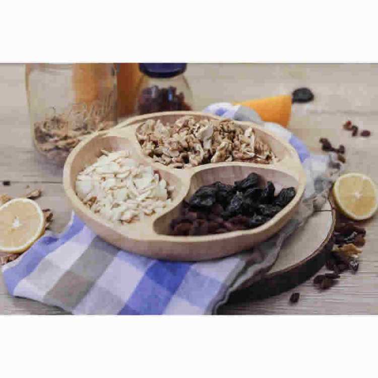 Obrázok pre Trojdielny bambusový tanier delený 25cm