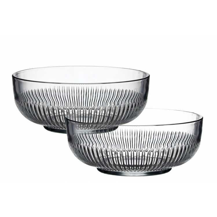 Obrázok pre Šalátová miska sklenená sada 2ks 880ml