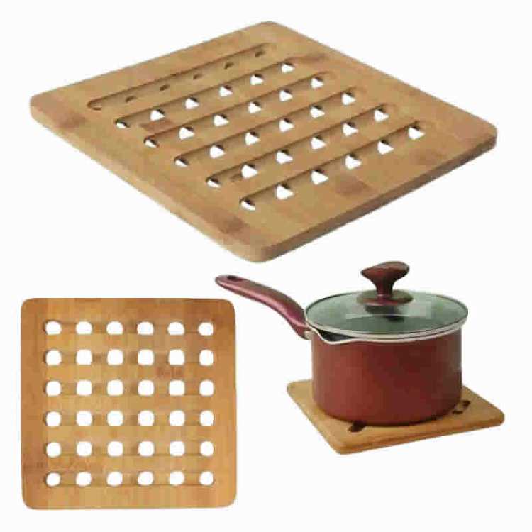 Obrázok pre Bambusová podložka pod hrnce 18x18cm