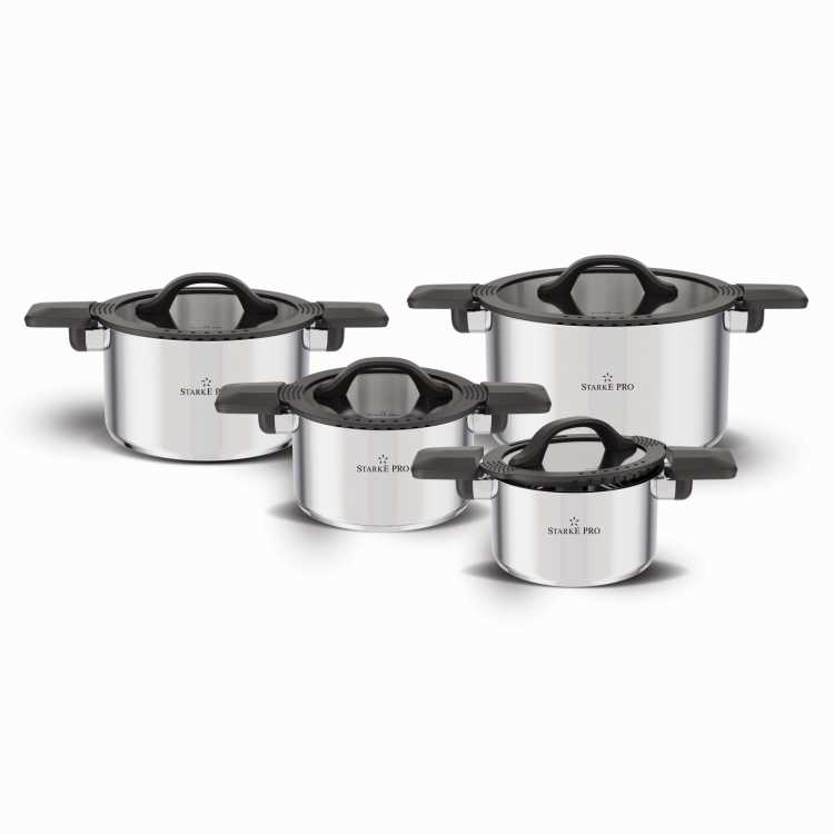 Obrázok pre Sada hrncov nerezových 8 dielov CREATIVO