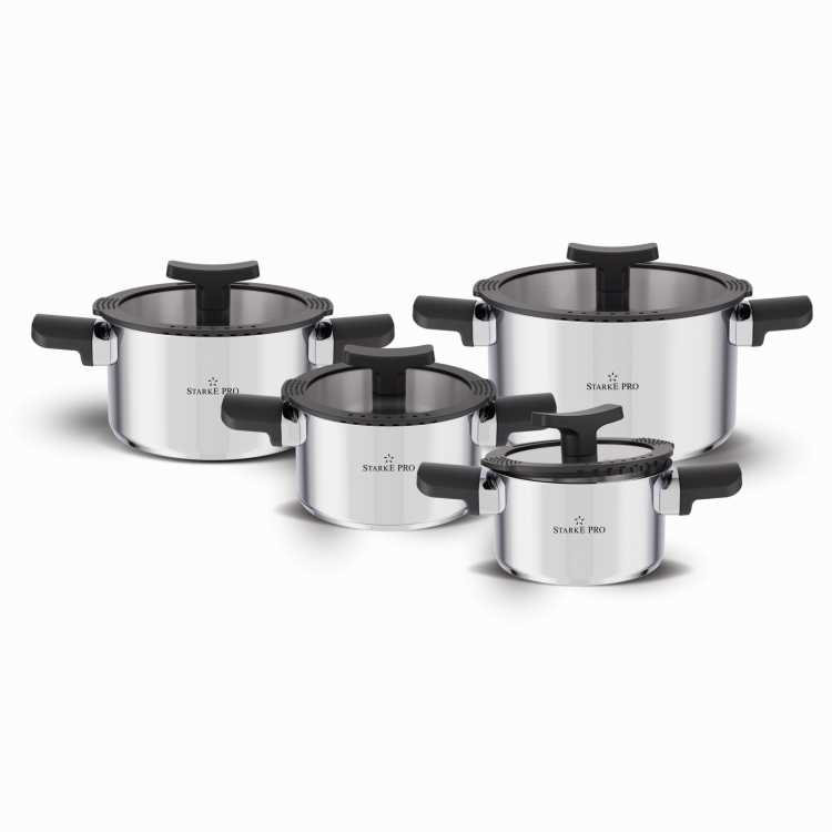 Obrázok pre Sada hrncov nerezových 8 dielov ETERNO