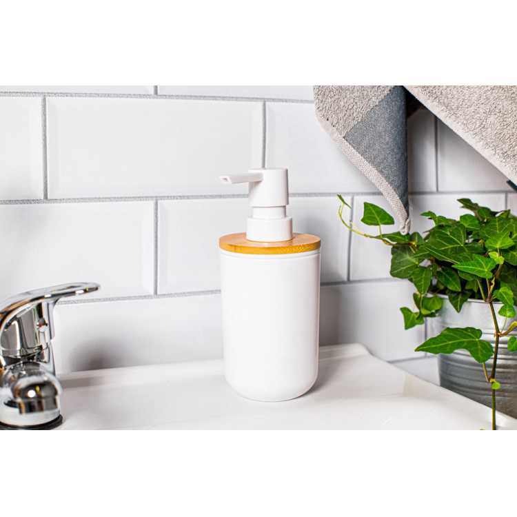Obrázok pre Dávkovač mydla 250 ml plast-bambus