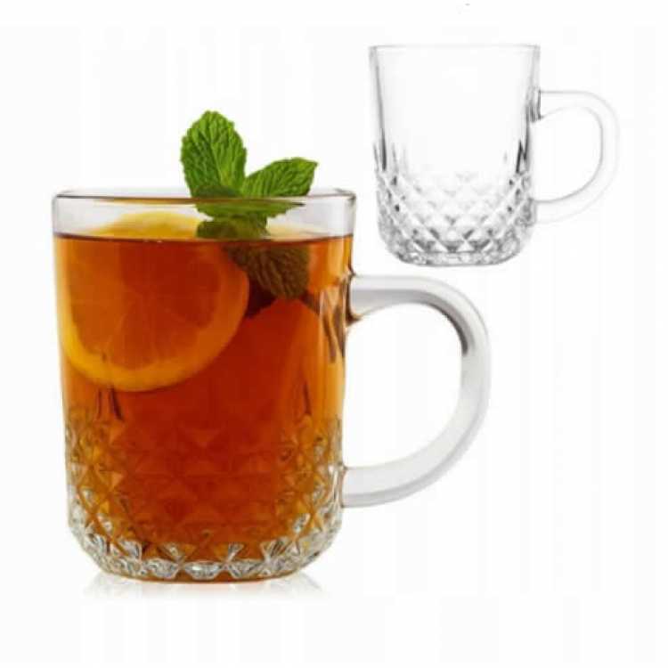 Obrázok pre Hrnček sklenený priesvitný 225ml Atena