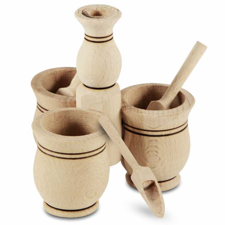 Obrázok pre Stojan na koreniny drevený