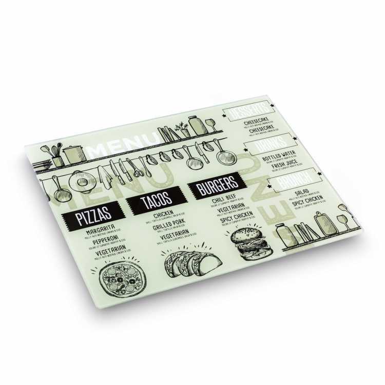 Obrázok pre Sklenená krájacia doska Cut Art 40 x 30 cm – s grafikou