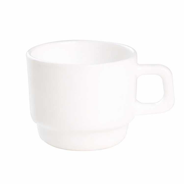 Obrázok pre Sklenený hrnček Eva 350 ml biely