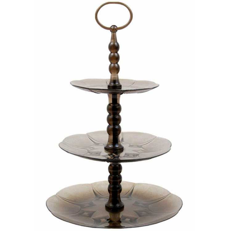 Obrázok pre Stojan na koláče 3 poschodovvý plastový