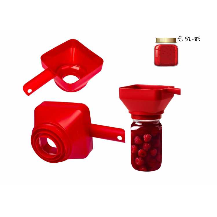 Obrázok pre Plastový lievik variabilný 52-85 mm – nevyhnutný na zaváranie