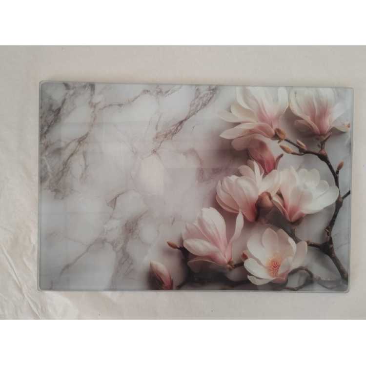 Obrázok pre Sklenená krájacia doska 25 x 35 cm – magnólia