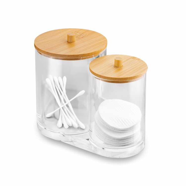 Obrázok pre Dvojitý organizér na vatové tampóny 15,3 x 8,5 cm