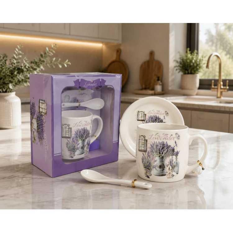 Obrázok pre Hrnček keramický 350 ml Provence v boxe