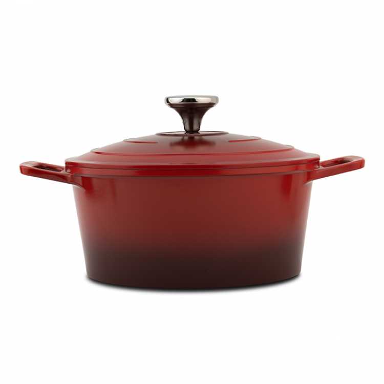 Obrázok pre Liatinový hrniec s pokrievkou a kamenným nepriľnavým povrchom Inferno 24 cm