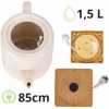 Obrázok pre BEZDRÔTOVÁ KERAMICKÁ ELEKTRICKÁ KANVICA 1200 W 1,5 L biela