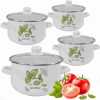 Obrázok pre Sada smaltovaných hrncov 8 dielov Bazalka