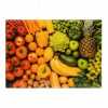 Obrázok pre Sklenená krájacia doska 25 x 35 cm – ovocie a zelenina