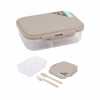 Obrázok pre Lunch box Take&Go s príborom 19,5 x 15 x 6 cm – Taupe