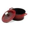 Obrázok pre Liatinový hrniec s pokrievkou a kamenným nepriľnavým povrchom Inferno 24 cm