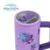 Obrázok pre Termohrnček 900ml so slamkou Purple Floral